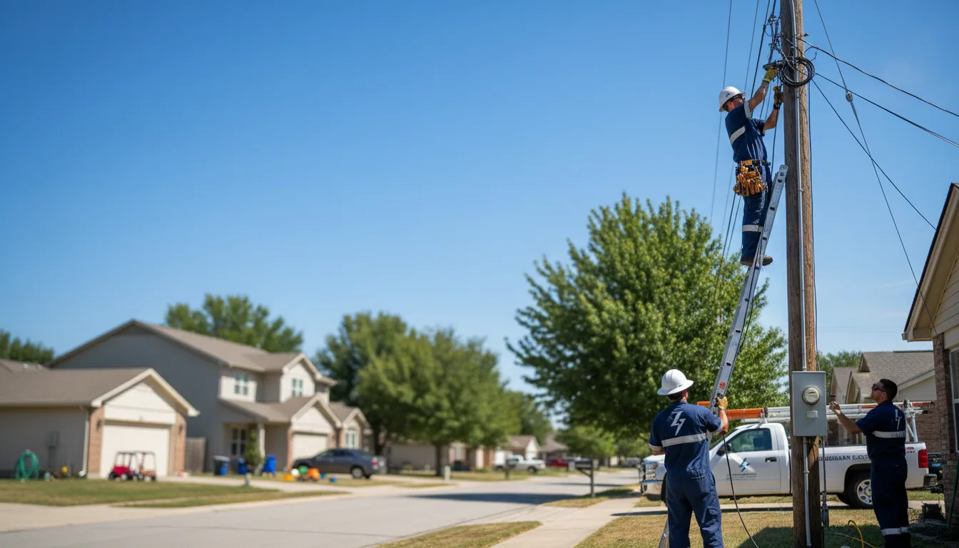 Residential electrician providing installation services in Gaston, IN